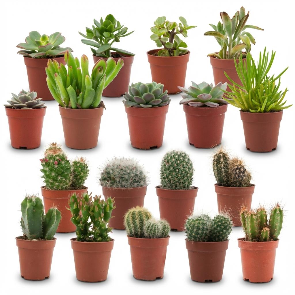 green-guardia-mini-kakteen-sukkulenten-mix-6-pflanzen-5-5-cm image 1