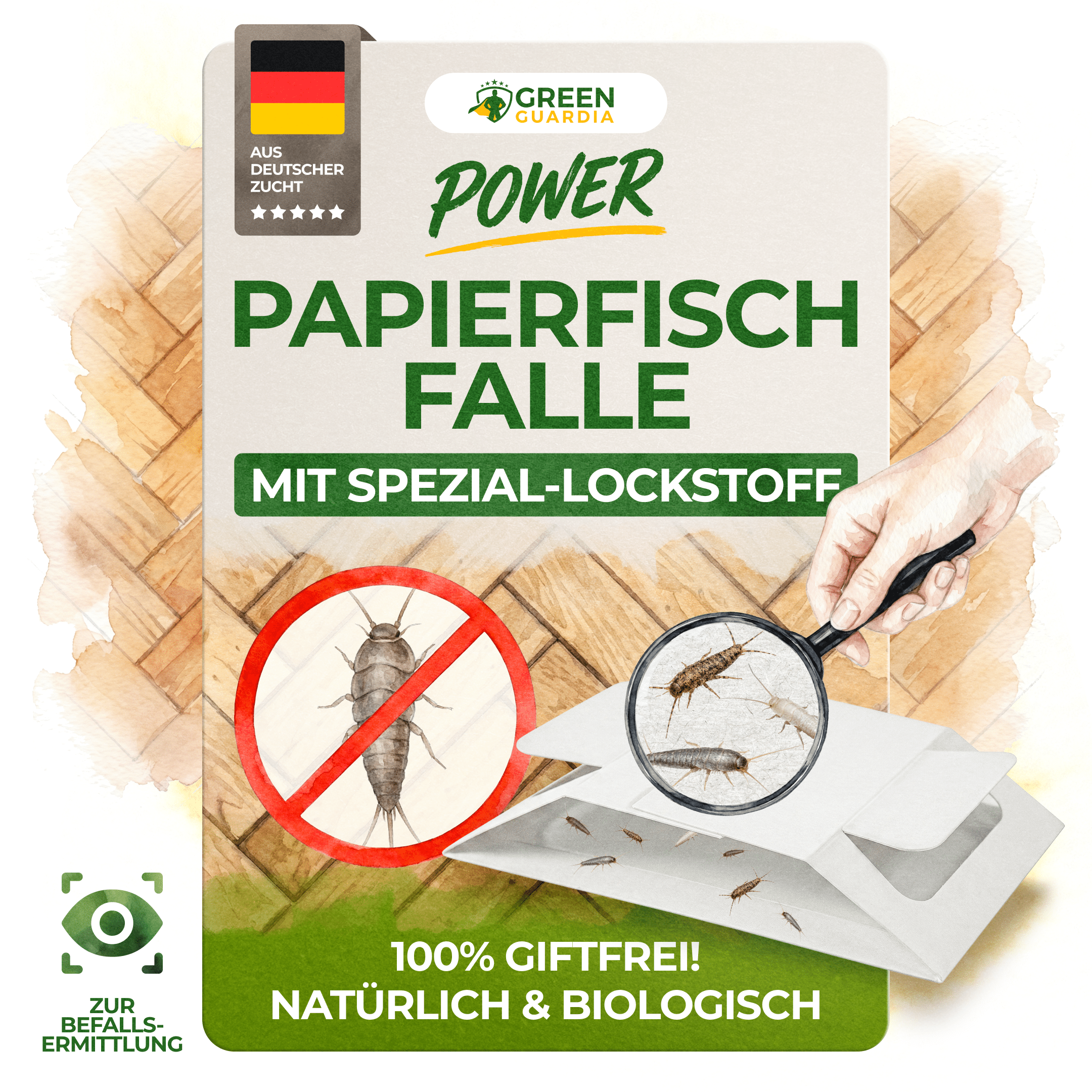 green-guardia-papier-fallen-papierfisch-falle-3-st-ck-giftfrei image 1