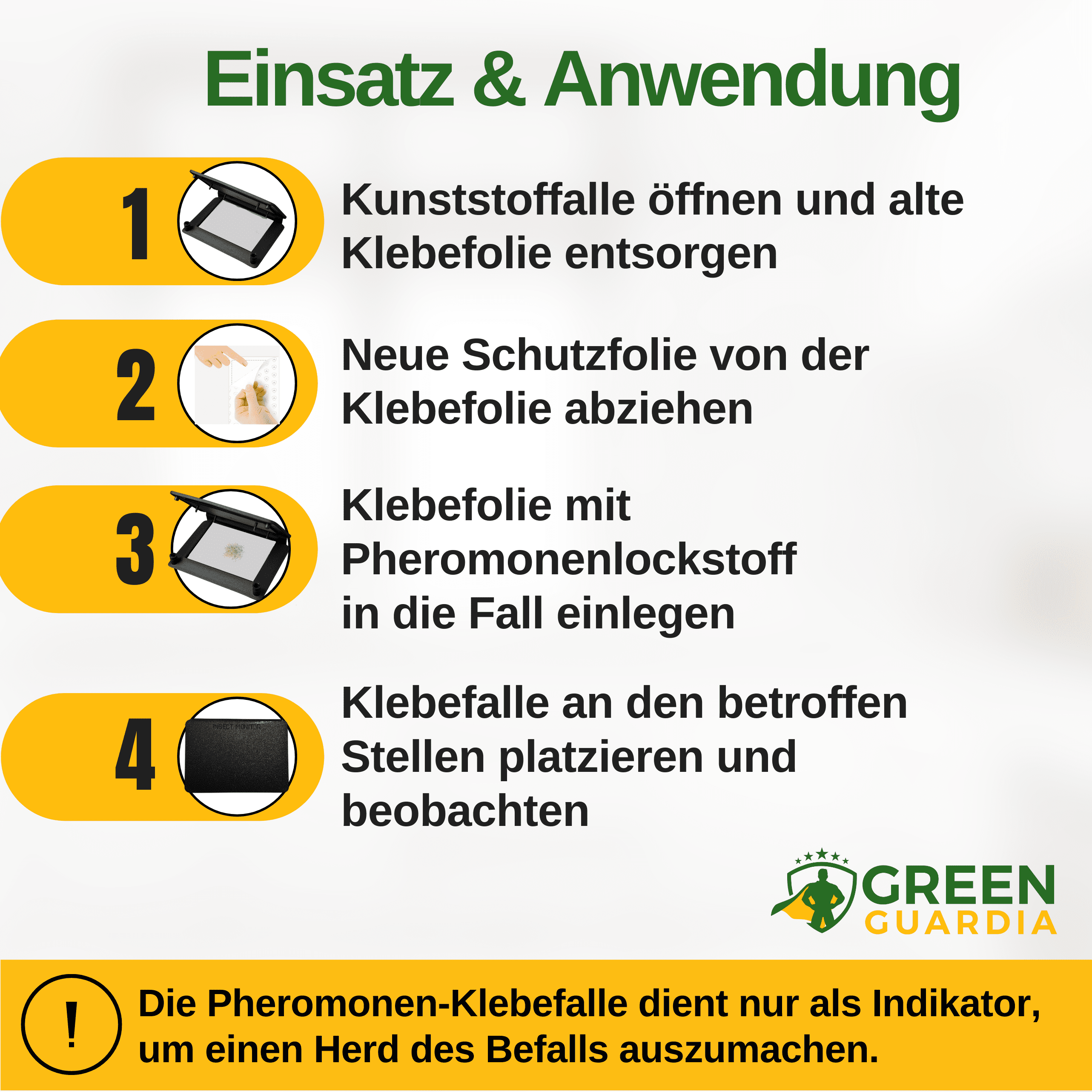 green-guardia-papier-fallen-pheromon-folien-klebefalle-3x-brotk-fer image 2