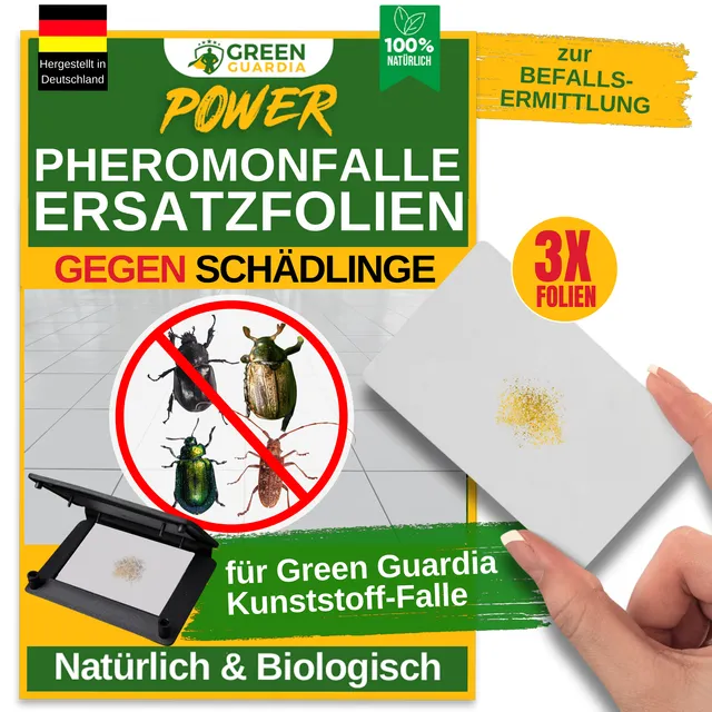 green-guardia-papier-fallen-pheromon-folien-klebefalle-3x-brotk-fer image 1