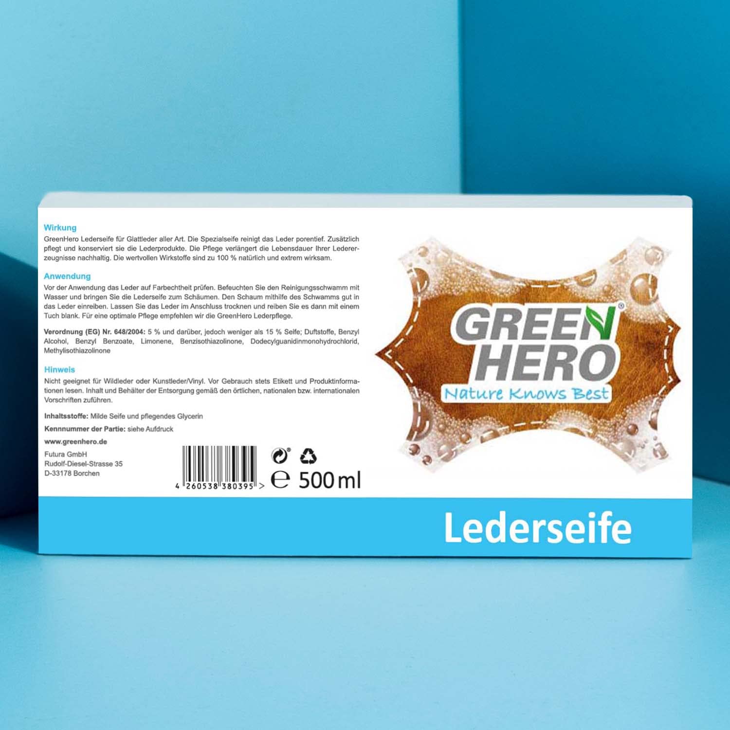 greenhero-lederseife-lederreiniger-500-ml-mit-schwamm image 6