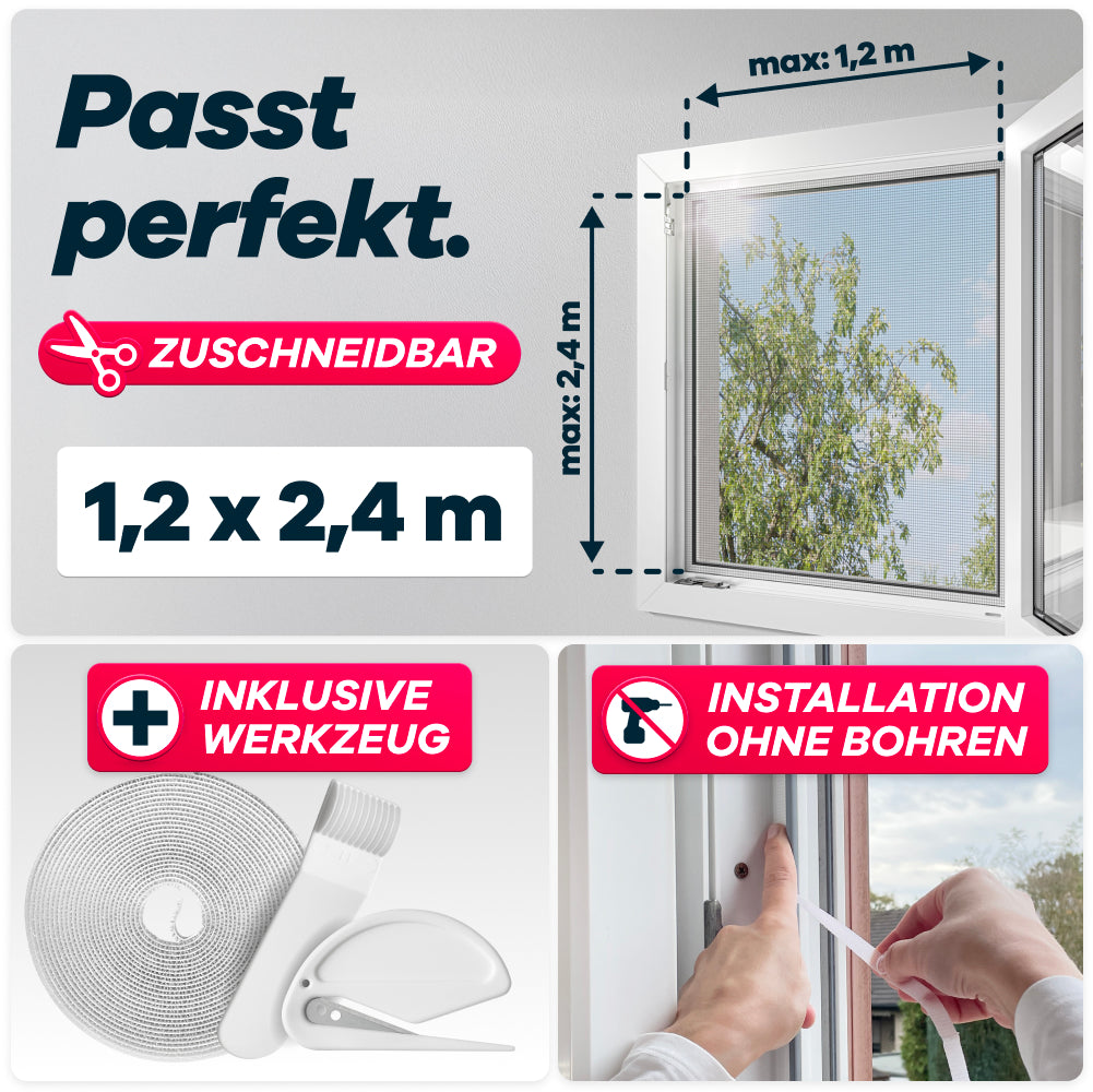 gerobug-fliegen-fliegengitter-fenster-130x150cm-schwarz-1er image 2