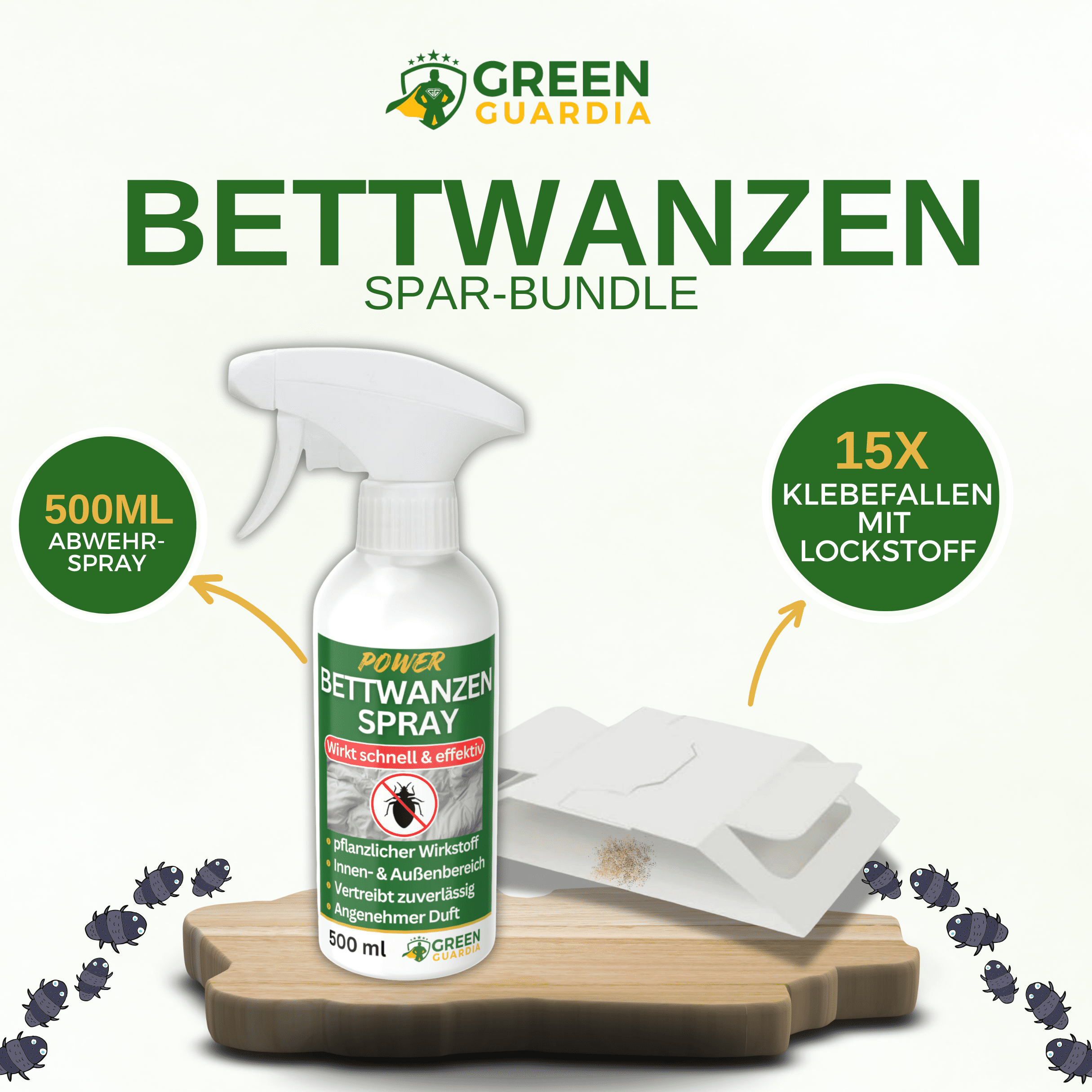 green-guardia-papier-fallen-bettwanzen-bundle-soforthilfe-500ml-15-st image 1