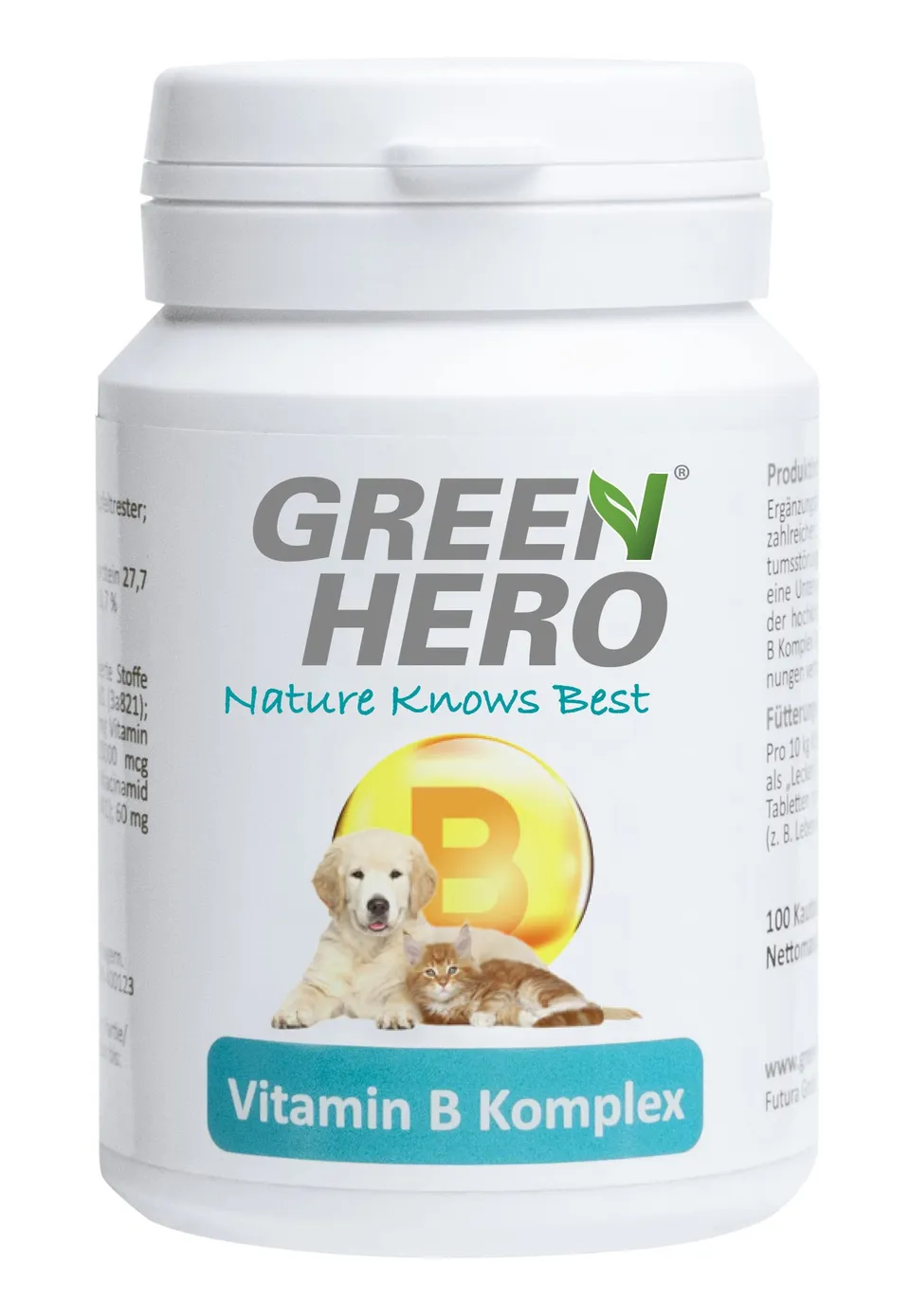 greenhero-haustiere-vitamin-b-komplex-hund-100-tabletten image 1