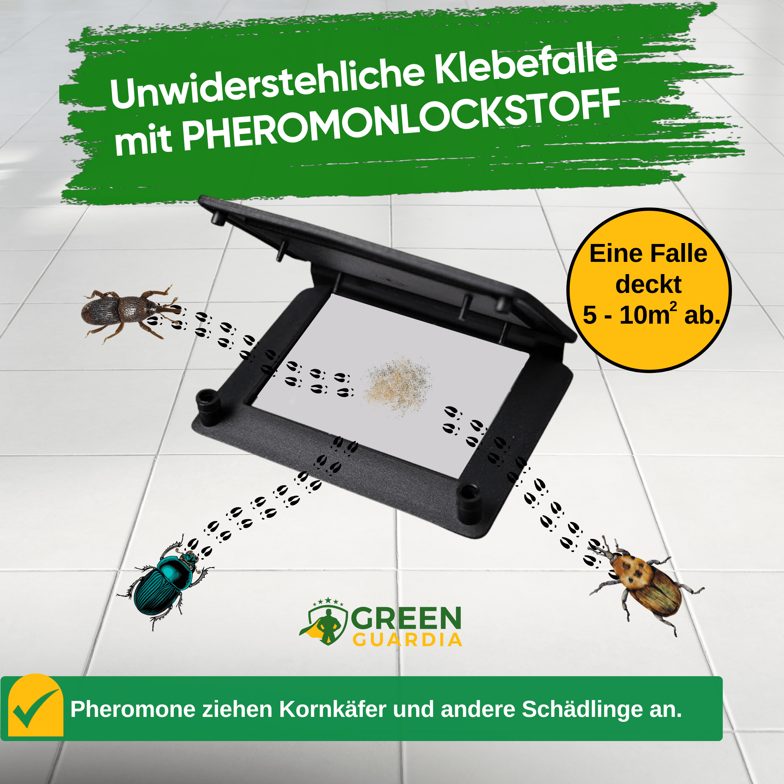 green-guardia-papier-fallen-pheromon-folien-klebefalle-3x-brotk-fer image 3