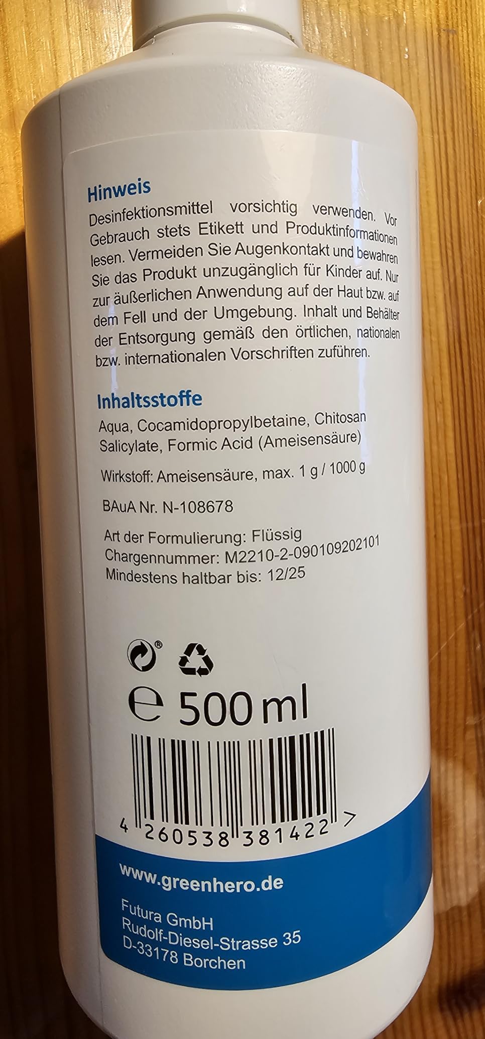 Etikett löst sich